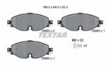 TEXTAR set placute frana, frana disc TEXTAR Q+ 2568303 (2568303)
