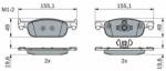 Bosch set placute frana, frana disc BOSCH 0 986 424 021 (0 986 424 021)
