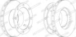 FERODO Disc frana FERODO PREMIER FCR206A (FCR206A)