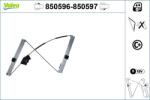 VALEO Mecanism actionare geam VALEO 850597 (850597) - automobilus