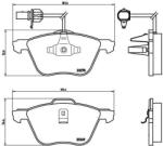 BREMBO set placute frana, frana disc BREMBO PRIME LINE P 85 061 (P 85 061)