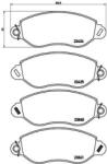 BREMBO set placute frana, frana disc BREMBO PRIME LINE P 24 053 (P 24 053)