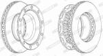 FERODO Disc frana FERODO PREMIER FCR222A (FCR222A)