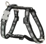 Red Dingo Paw Impressions Black Dog hám Medium