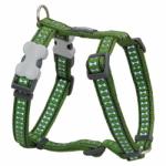 Red Dingo Reflective Green Dog hám Medium