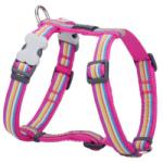Red Dingo Horizontal Stripes Hot Pink Dog hám XS