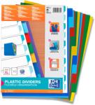 Oxford Separatoare plastic color, A4 XL, 120 microni, 10 culori/set, OXFORD (OX-100209051) - birotica-asp