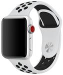 Lélegző Sport Apple Watch szíj Fehér-fekete 38/40/41mm S/M