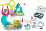 Smoby Set căsuță pentru pisicuță cu sunete Cat's House Veterinary Smoby și valiză medicală cu 19 accesorii (SM340400-2) Papusa