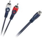 Cabletech Cablu y rca mama - 2xrca tata 0.2m (KPO2616)