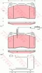 TRW set placute frana, frana disc TRW GDB1645 (GDB1645) - automobilus