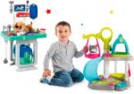 Smoby Set căsuță pentru pisicuță cu sunete Cat's House Veterinary Smoby și cărucior medical pentru animăluțe (SM340400-1) Papusa