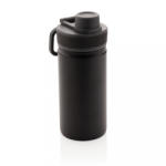 EVERESTUS Termos cu finisaj mat, 550 ml, 20xø7.6 cm, Everestus, 20SEP0523, Otel, Silicon, Negru (EVE08-P436-191)