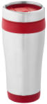 EVERESTUS Cana termos 410 ml, perete dublu, Everestus, 20IAN2474, Argintiu, Rosu, Otel, Plastic (EVE06-10031002)