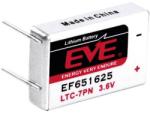 EVE Baterie litiu LTC-7PN 4 pini de lipire 3.6 V 750 mAh EVE EF651625 Baterii de unica folosinta