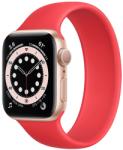  Solo Szilikon Apple Watch szíj Piros 42/44/45mm S