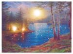 Nexos Falikép Hegyi tó falfestmény 30 x 40 cm 43 LED - idilego