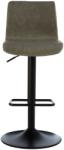 London House Scaun bar ajustabil Kate piele gri (PR248)
