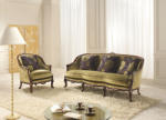 Settimo Canapea Aramis din lemn masiv, stil italian clasic (GLC002) Canapea