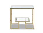Settimo Masuta Mayfair aurie 65x65 cm (LI009) Masa de cafea