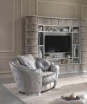 Settimo Fotoliu Glamour din lemn masiv, stil italian clasic (GLC019)