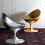 Settimo Fotoliu modern auriu/argintiu Luna (ES017)