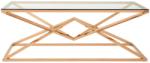 London House Masuta cafea Amity cadru geometric auriu rose 120 Masa de cafea