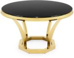 Settimo Masa rotunda Pimpi negru si auriu 130 cm (AB002)