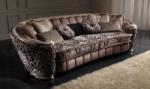 Settimo Canapea Glamour din lemn masiv, stil italian clasic (GLC018) Canapea