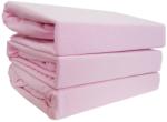  Set 3 Husa cu elastic Bumbac Tricot 3HS180R 180x200 cm Roz