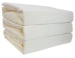  Set 3 Husa cu elastic Bumbac Tricot 3HS180C 180x200 cm Crem