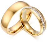 Ékszerkirály Férfi karikagyűrű, nemesacél, aranyszínű, 7-es méret (32832772063_17)
