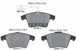 TEXTAR set placute frana, frana disc TEXTAR Q+ 2374601 (2374601)