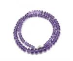  Colier din Ametist Uruguay Disc - 4-8 x 5-11 mm - Accesorii Argint 925