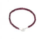  Bratara Turmalina Rosie Diametru 58 mm Disc Fatetat - 1, 2-3 x 3-4 mm - Accesori Argint 925 - 1 Buc