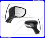 RENAULT CLIO GRANDTOUR 2013.03-2016.09 Visszapillantó tükör jobb, elektromos, fűthető-domború tükörlappal, hőmérős, fekete borítással, irányjelzővel 328-0191