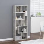 vidaXL Bibliotecă, gri beton, 67x24x161 cm, PAL (801881) Biblioteca