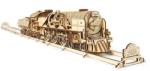 UGears Puzzle 3D, lemn, mecanic Tren V-Express cu aburi, 538 piese, Ugears UG120853 (UG120853)