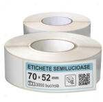 LabelLife Rola etichete autoadezive semilucioase 70x52 mm, adeziv permanent, 3000 etichete rola (ER07R70X52EH)