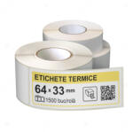 LabelLife Role etichete termice autoadezive 64x33 mm, 1500 etichete rola (ER13R64X33CA)