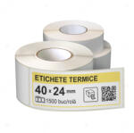 LabelLife Role etichete termice autoadezive 40x24 mm, 1500 etichete rola (ER13R40X24CA)