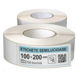 LabelLife Rola etichete autoadezive semilucioase 100x200 mm, adeziv permanent, 700 etichete rola (ER07R100X200EH)