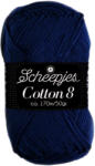 Scheepjes Cotton8 - 527 - sötétkék pamut fonal