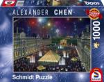 Schmidt Spiele Tűzijáték a Louvre felett, Alexander Chen 1000 db-os (59648)