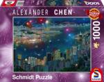 Schmidt Spiele Tűzijáték Hong Kong felett, Alexander Chen 1000 db-os (59650)