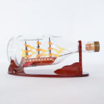 Türelemüveg Cutty Sark hajómakett Henessy palackban