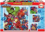Educa Super Hero Adventures 4 az 1-ben 12,16,20,25 db-os (18647)