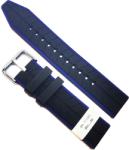 Morellato Curea de ceas Morellato - Sesia Technogoma Silicone - Negru cu Albastru - 20mm, 22mm - A01X4985187862CR (A01X4985187862CR)