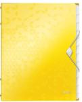 Leitz Mapa cu separatoare Leitz WOW, PP, A4, 12 separatoare, 200 coli, galben (L-46340016) - birotica-asp