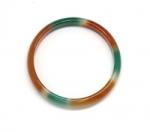  Bratara Agata Colorata Diametru 65 - 67 mm - Rotunda - 12-16 x 6 mm - 1 Buc